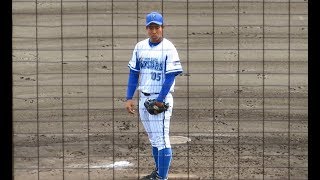 横浜DeNAベイスターズ2軍　3回表　笠井崇正投手の投球風景20170923平塚球場