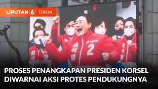 Proses Penangkapan Presdien Korsel Yoon Suk Yeol Diwarnai Aksi Protes Pendukungnya | Liputan 6