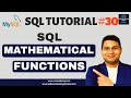 SQL Tutorial #30 - SQL Mathematical Functions | Math Functions in SQL