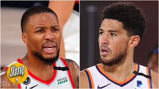 Damian Lillard or Devin Booker: Who is the NBA Bubble MVP? | The Jump