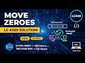 LeetCode 283 - Move Zeroes | Two Pointer Approach | C++ | DSA Series