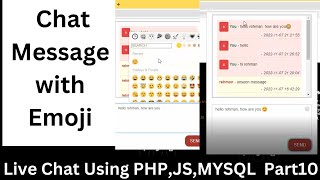Insert Emoji - Chat Application using PHP Ajax Jquery - 10