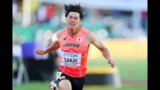 【#世界陸上】男子100m #坂井隆一郎 選手コメント：初出場ながら準決勝進出！9秒台、決勝進出を目指す