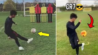 Cristiano Ronaldo Jr Skill Trainings  ⚽🔥😲