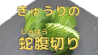 きゅうりのじゃばら切り〜飾り切り〜