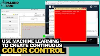 Continous color control in processing from openframeworks input using wekinator