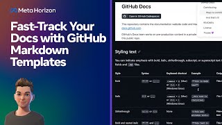 Fast-Track Your Docs with GitHub Markdown Templates