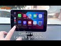 jiuyin wireless carplay android auto 7 inch ips touch screen portable car stereo monitor tablet airp