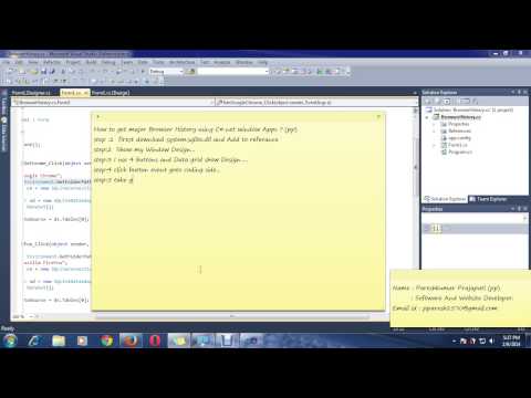How to Get Browser History Using C# Winform? (pp) (Part-1) How to Get Browser History Using C# Winform? (pp) (Part-1)