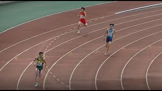 20210710国体陸上山口県最終選考会 少年男子A300m決勝タイムレース第1組