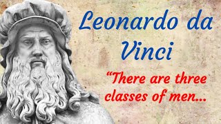 Leonardo da Vinci Quotes about wisdom and art of living.