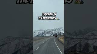 Truck Driving Through The Mountains #trucking #trucker #truckdriver #semitruck #mountains #driving