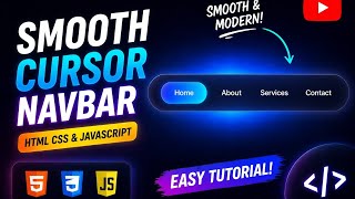 Smooth & Modern Navbar Animation 🔥 | HTML CSS JavaScript Tutorial