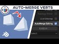 How to AUTO MERGE VERTICES in Blender 2.8 Eevee | TutsByKai