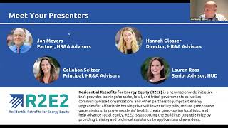 R2E2 Webinar: Drivers of Energy Efficiency in Affordable Housing