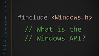 What is the Windows API? What is Windows.h?