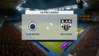 Club Brugge vs Eupen | Belgian Pro League (26/12/2020) | Fifa 21