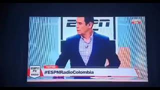 Conductor de ESPN Colombia sufre accidente | Se le cae pared a conductor de ESPN Colombia