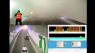 Heissrauchversuch /Hot smoke test / Tunnel Saas CH 2011