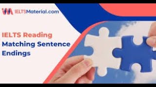 Matching sentence ending questions in IELTS reading