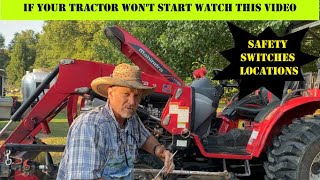 THINGS TO LOOK AT WHEN YOUR TRACTOR WON'T START / SAFETY SWITCHES / STARTING WITH A SCREWDRIVER