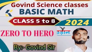 Class 8th Basic maths by Govind Sir