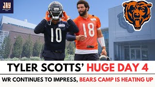 Chicago Bears Tyler Scott is CALEB WILLIAMS FAVORITE TARGET? Day 4 Training Camp Highlights \u0026 More!