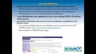 NJDOH Winter 2020 Communicable Disease Forum Webinar, 2/11/2020