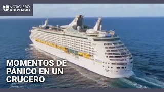 Tormenta azota un crucero y casi lo hace voltear: los momentos de pánico quedaron en video