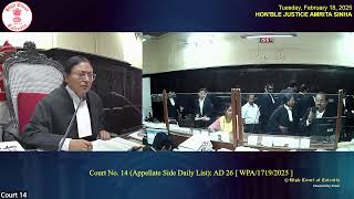 18 February 2025 | Court No.14 | Live Streaming of the Court proceedings.