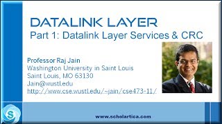 Datalink layer: Cyclic Redundancy Check  (CRC)