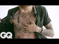 The Late-Night Ink of Machine Gun Kelly | Tattoo Tour | GQ