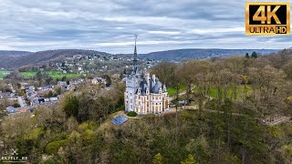 Castle Le Fy  (Esneux - Belgium) - Drone footage Ultra HD 4K