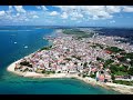 Tanzania, Zanzibar Island, StoneTown, Drone　タンザニア ザンジバル島 ストーンタウン ビーチ タイヤ 遊び