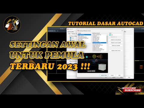 AUTOCAD - SETTINGAN AWAL AUTOCAD UNTUK PEMULA 2023 - YouTube