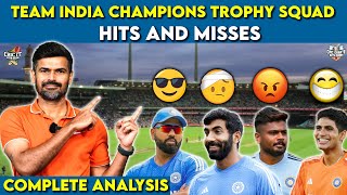 Team India Champions Trophy squad - Hits and Misses Complete Analysis | Cric It with badri