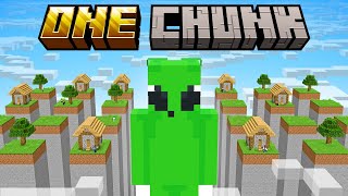 Minecraft But I Join ONE CHUNK CIVILIZATION