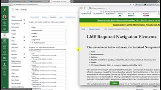 Setting Canvas Navigation