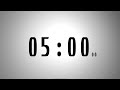 5 minutes COUNTDOWN TIMER with voice announcement every minute