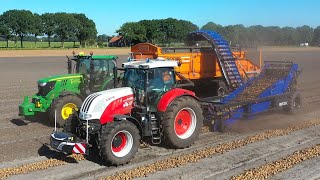 Uien opladen met SUTECH en Dezeure trans D25 hooglosser. Loonb. Haaijer en Tamminga.