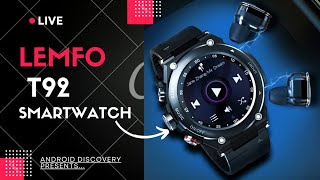 Lemfo T92 Smartwatch \u0026 Earbuds Quick Review 2021 || Specifications, Design, Price \u0026 Availability🔥🔥🔥🔥