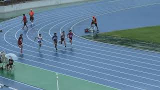 秋田市サマー陸上　男子100m3組　高瀬11.47、田沢11.95　20210801