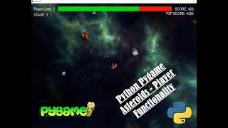 Asteroids - Adding Player Functionality | Python | Pygame | Coding | Walkthrough