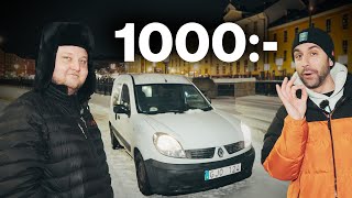 STEALTHCAMPING I EN BIL SOM KOSTAR 1000 KR