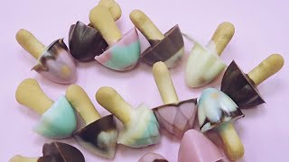 popin cookin Mushroom shaped Chocolate DIY 얼초 초코송이 만들기 민트향