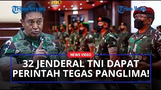 Arahan Tegas Panglima Jenderal Andika Kepada 32 Jenderal TNI yang Baru Naik Pangkat dari 3 Matra!