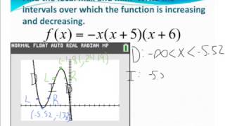 5.2 - Intervals of Increasing and Decreasing Polynomials