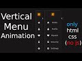 HOW TO MAKE A VERTICAL MENU? only HTML CSS  (no JavaScript)