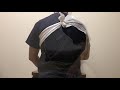 首や肩に負担の少ない三角巾の巻き方 how to wrap a triangle bandage on the neck and shoulders