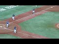 2017.06.11 京セラ オリックスvs中日 3回戦 ５回裏　小谷野　内角の落ちる球を打つもファーストフライ 3アウトチェンジ